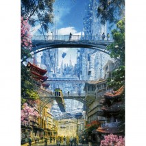 Puzzle 1000p Market District Futures Cities Heye