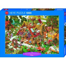 Puzzle 1000p Cart Classics Funny Farm Heye