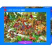 Puzzle 1000p Cart Classics Funny Farm Heye