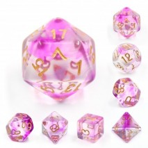Kit de 7 Dés Purple Smoke