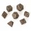 Lot 7 Dés Métal 16mm Hammer Gold