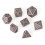 Lot 7 Dés Métal 16mm Hammer Silver