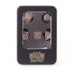 Lot 7 Dés Métal 16mm Hammer Bronze