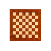 Plateau Echecs C50 Acajou