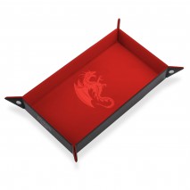 Piste de Dés Rectangulaire Dragon Rouge 20x40cm