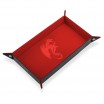Piste de Dés Rectangulaire Dragon Rouge 20x40cm