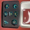 Lot 7 Dés Émeraude en Verre