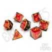 Set de dés Résine Géode Rubis
