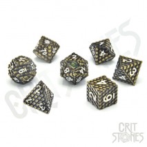 Set de dés Métal Écailles Dragon