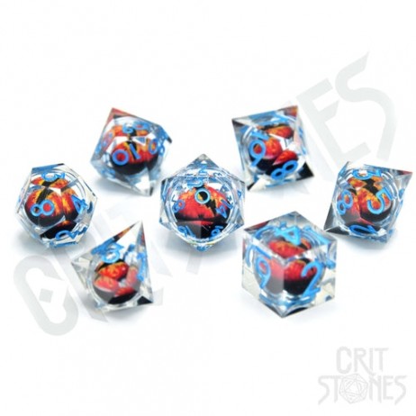 Set de dés Résine Yeux Dragon