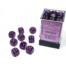Set de 36 dés 6 Luminary Violet Royal / Or