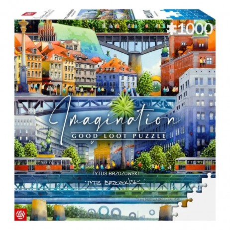 Puzzle 1000p Warsaw Bridges Tytus Brzozowski