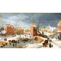 Puzzle Bois 250p Paysage Enneigé