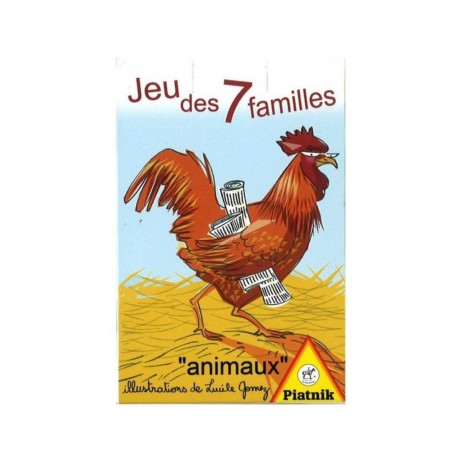 Jeu de 7 familles animaux