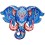 Puzzle 124 p Bois Tête Elephant