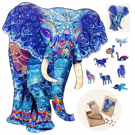 Puzzle 224 p Bois Elephant
