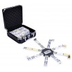 Domino double 12 Mexican Train black aluminium Mallette