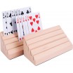 Porte-cartes pyramide double - Bois de hêtre