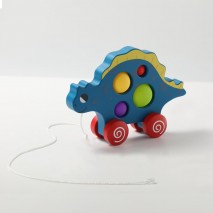 Pop It Dino à Tirer en bois