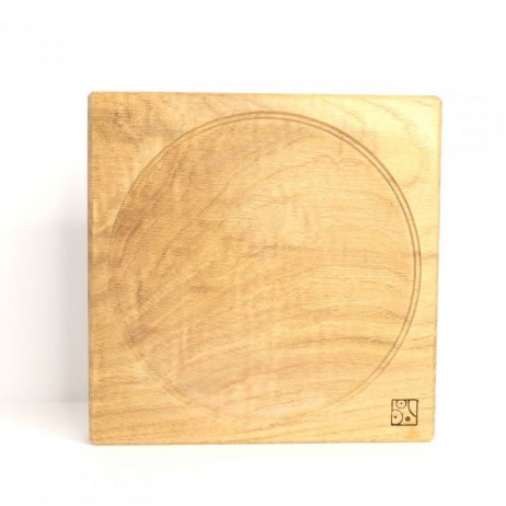 Socle bois 20cm Chêne