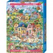 Puzzle 1000p Happy Town Good Morning Heye