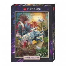 Puzzle 1000p Fauna Fantasies Elephantaisy Heye