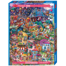 Puzzle 1000p Happy Town Good Evening Heye