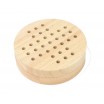 Solitaire rond bois coulissant