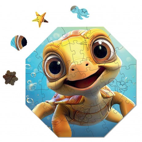 Puzzle 46 p Bois Théo Turtle