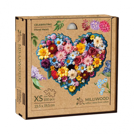Puzzle 100 p Floral Heart