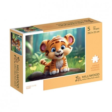 Puzzle 50 p Bois Tiger