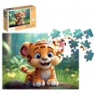 Puzzle 50 p Bois Tiger