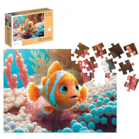 Puzzle 50 p Bois Clownfish