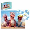 Puzzle 50 p Bois Friendly Dinosaurs