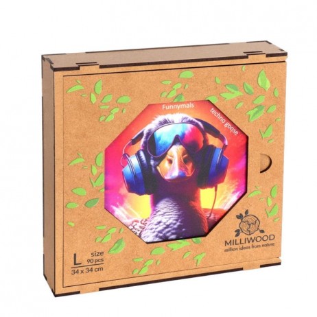 Puzzle 90 P Bois Techno Goose