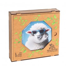Puzzle 90 P Bois Sheep in Blue
