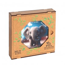 Puzzle Bois 46 P Ellie Elephant