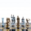 Jeu d'échecs Bronze Bleu Archers 28cm