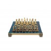 Jeu d'échecs Empire byzantin 20 cm or argent