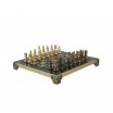 Jeu d'échecs Empire byzantin 20 cm or argent