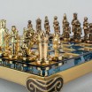 Jeu d'échecs Empire byzantin 20 cm or argent