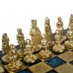Jeu d'échecs Empire byzantin 20 cm or argent
