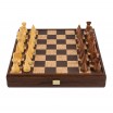 Jeu d'échecs noyer liè 40 x 40 cm pièces d'échecs Stau
