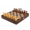 Jeu d'échecs noyer liè 40 x 40 cm pièces d'échecs Stau
