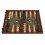 Backgammon Liège Naturel Vert 30x20cm avec Racks