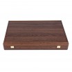 Backgammon Liège Naturel rouge 30x20cm avec Racks