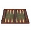 Backgammon Liège Naturel rouge 30x20cm avec Racks