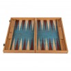 Backgammon Liège Rouge Bleu 30x20cm avec Racks