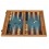 Backgammon Liège Turquoise 48x30cm avec Racks