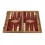 Backgammon Noyer Rouge 48x30cm avec Racks